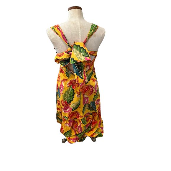 Farm Rio Yellow Beaks and Bananas Maxi Dress S - Picture 9 of 13